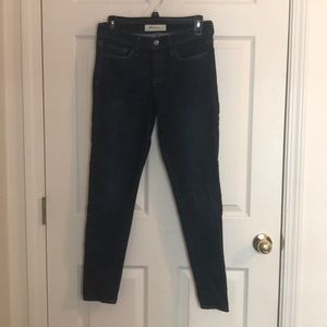 Dark Wash Mid Rise True Skinny GAP Jeans 28R